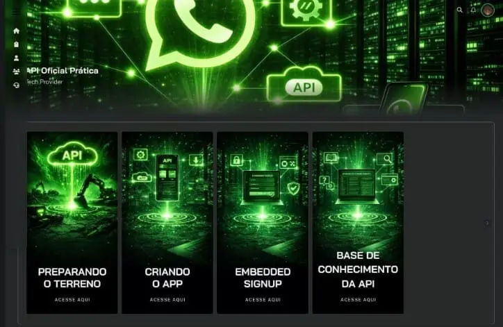 Área de membros do Método API Oficial na Prática