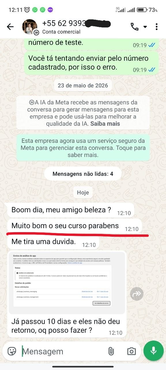 Depoimento real de aluno